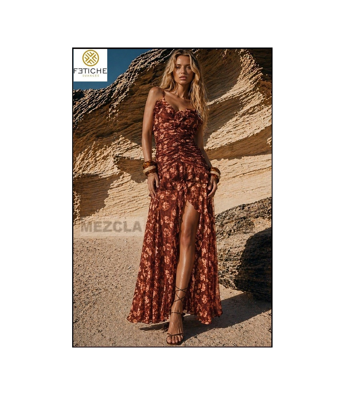CHOCOLATE BLOSSON DRESS BY FETICHE SUANCES