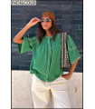 CAMISA MANGA CAMPANA VERDE INDI&COLD