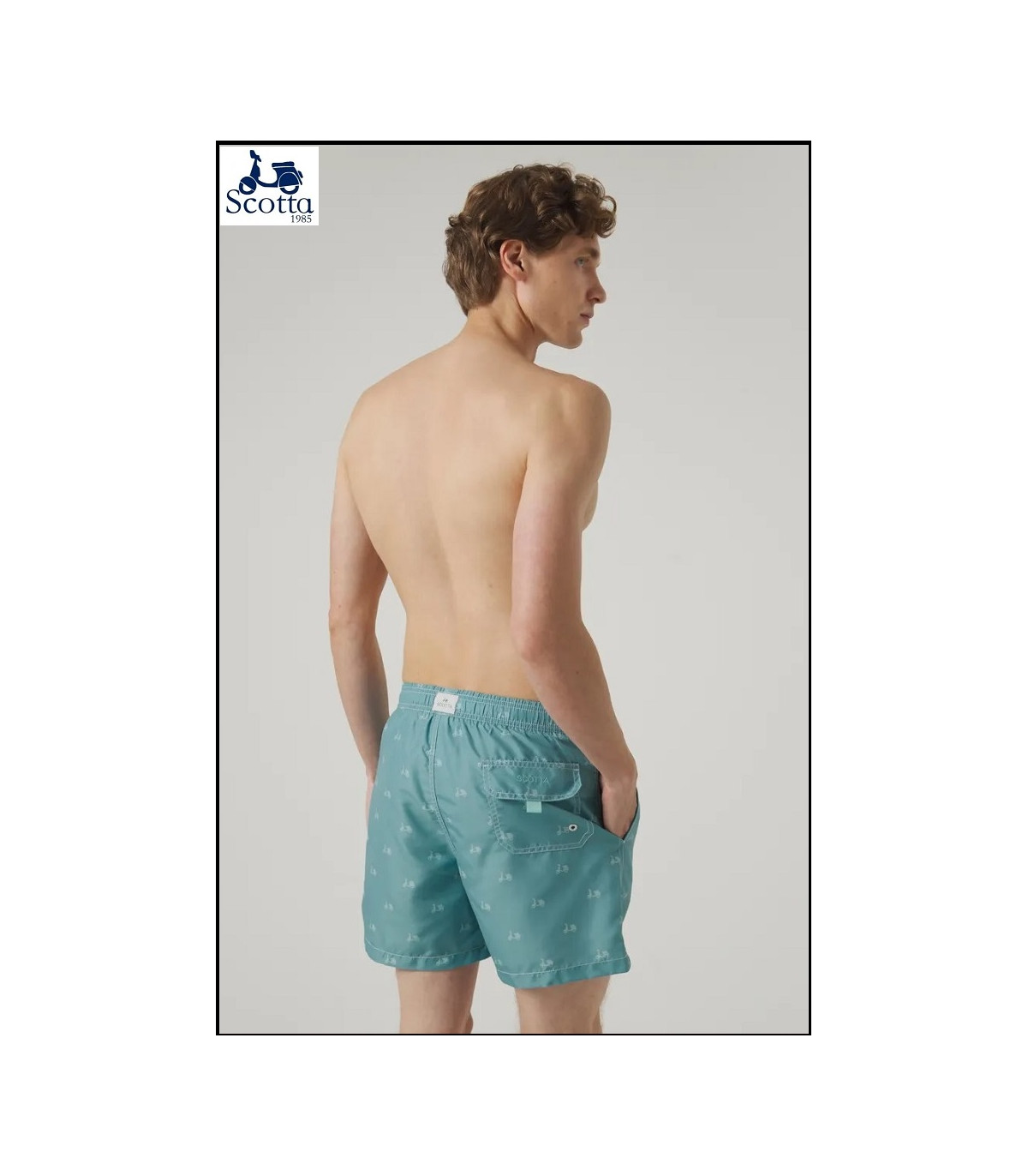 BAÑADOR LOGO VERDE GRISÁCEO SCOTTA