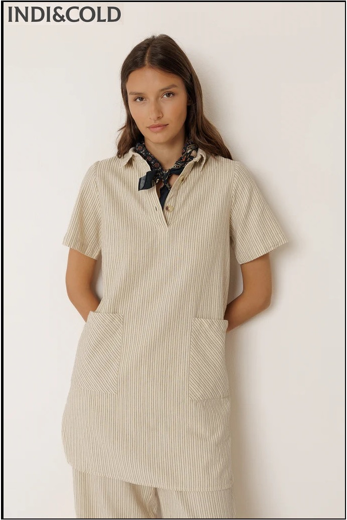 VESTIDO CUELLO POLO INDI&COLD