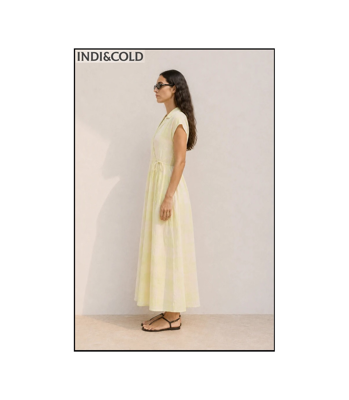 VESTIDO CRUZADO VICHY INDI&COLD