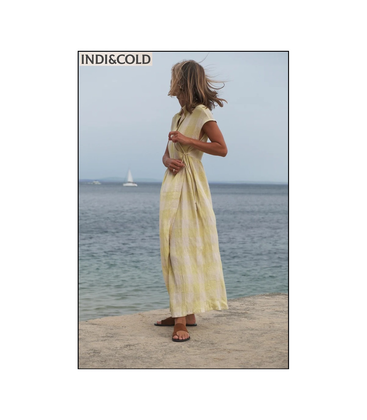 VESTIDO CRUZADO VICHY INDI&COLD