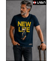 CAMISETA DE HOMBRE NEW LIFE AZUL MARINO LA SAL