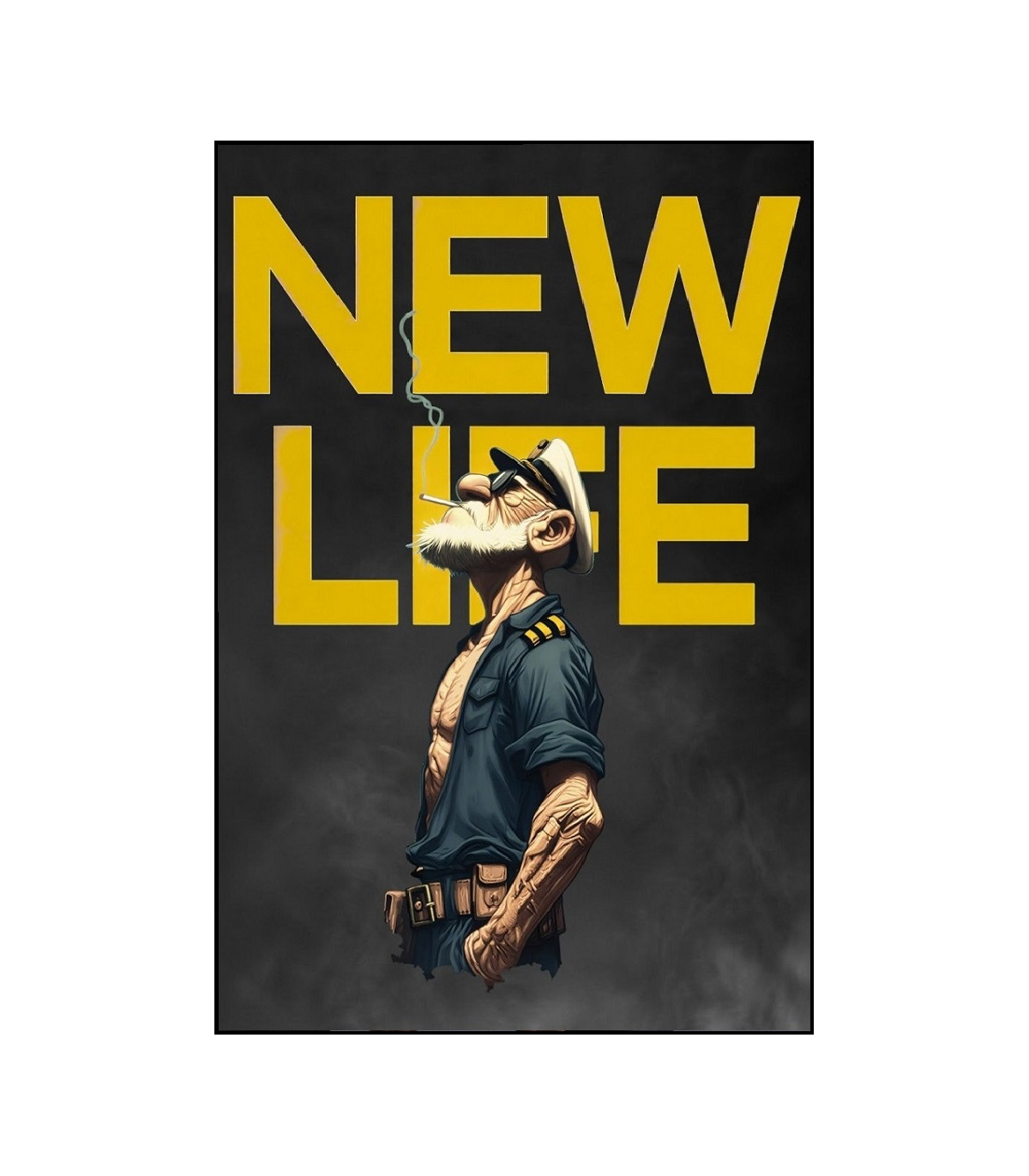 CAMISETA DE HOMBRE NEW LIFE AZUL MARINO LA SAL