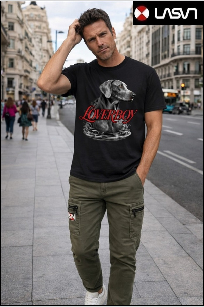 CAMISETA DE HOMBRE LOVERBOY GRIS OSCURO LA SAL