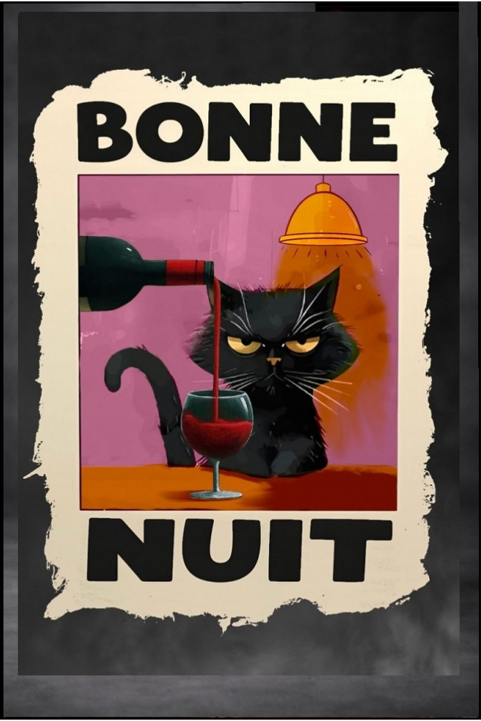 CAMISETA DE MUJER BONNE NUIT NEGRO LA SAL