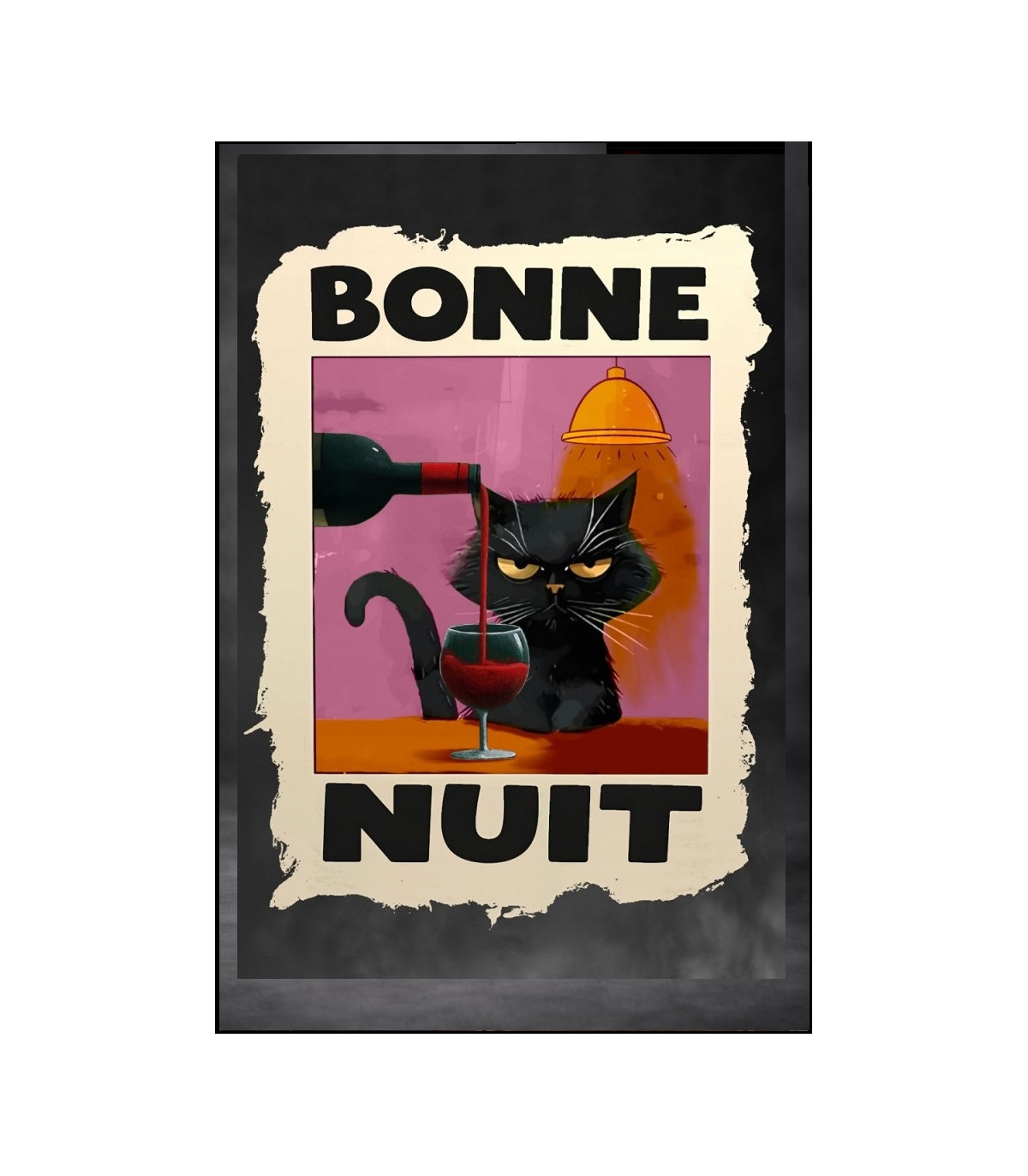 CAMISETA DE MUJER BONNE NUIT NEGRO LA SAL