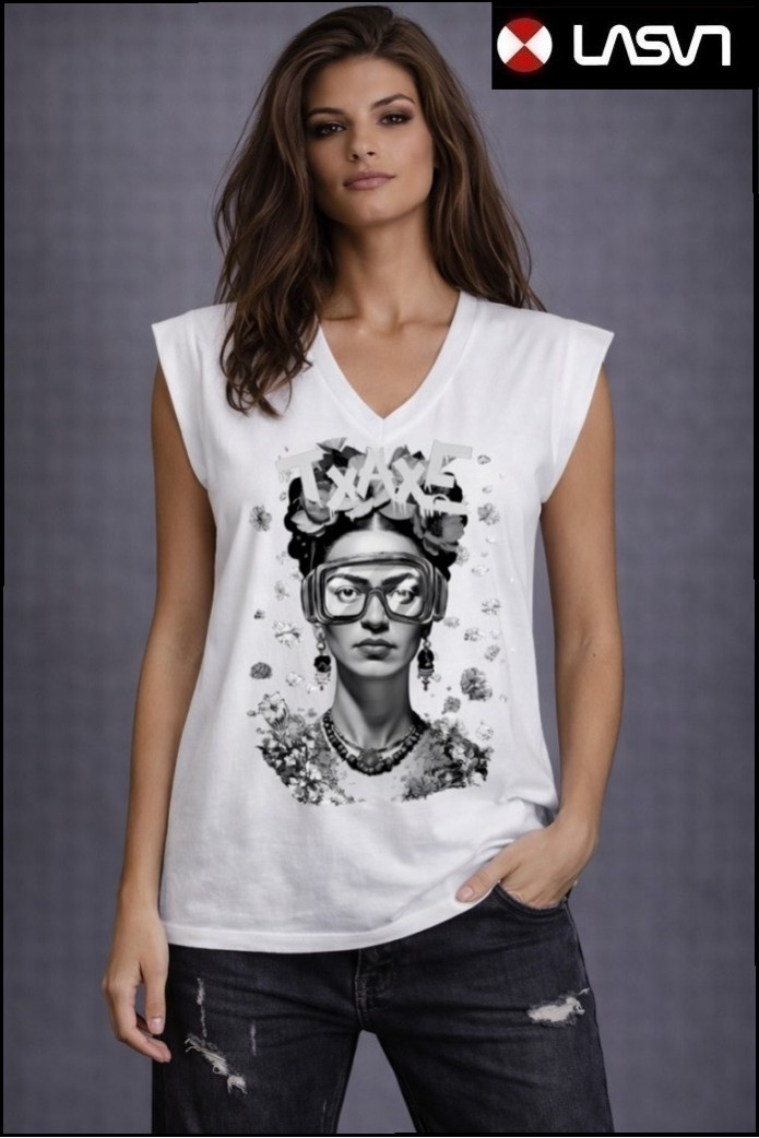 CAMISETA DE MUJER FXAXE BLANCO LA SAL
