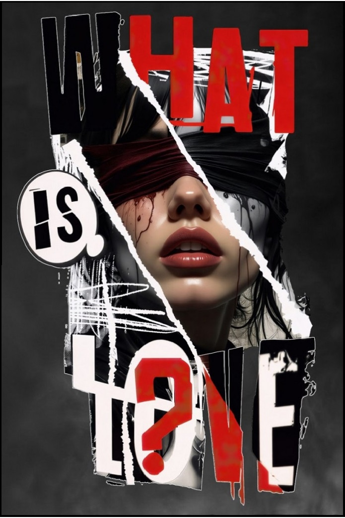 CAMISETA DE MUJER WHAT IS LOVE NEGRO LA SAL