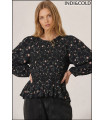 BLUSA SMOCK ESTAMPADO FLORAL INDI&COLD
