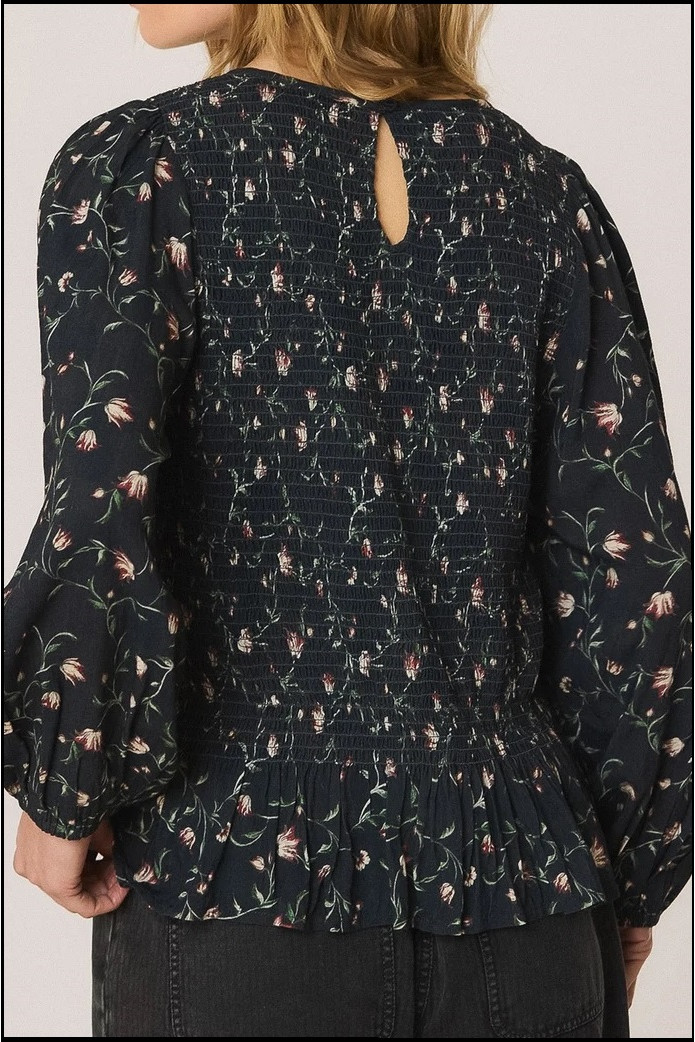 BLUSA SMOCK ESTAMPADO FLORAL INDI&COLD