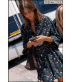 VESTIDO CAMISERO ESTAMPADO FLORAL INDI&COLD