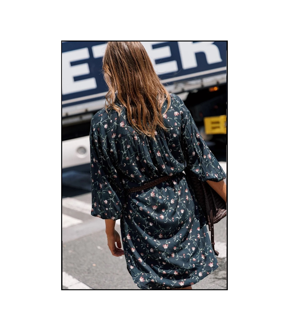 VESTIDO CAMISERO ESTAMPADO FLORAL INDI&COLD