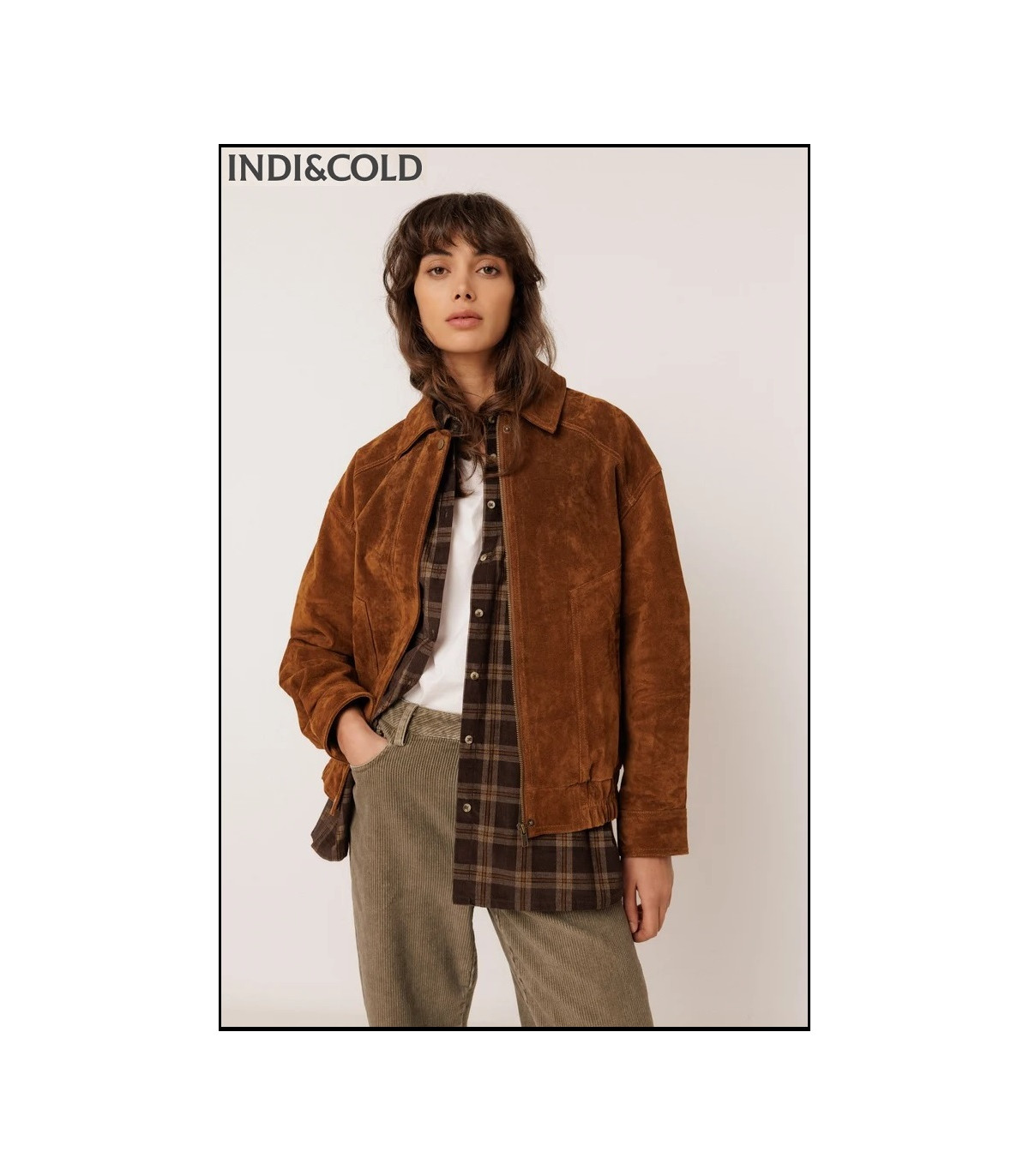 CAZADORA BOMBER PIEL INDI&COLD
