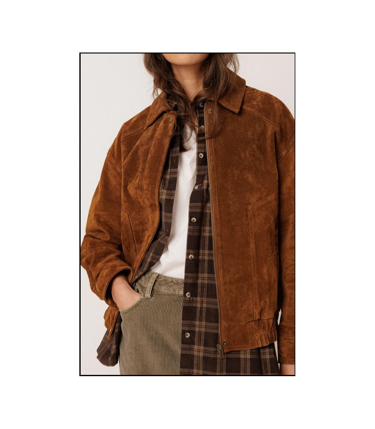 CAZADORA BOMBER PIEL INDI&COLD