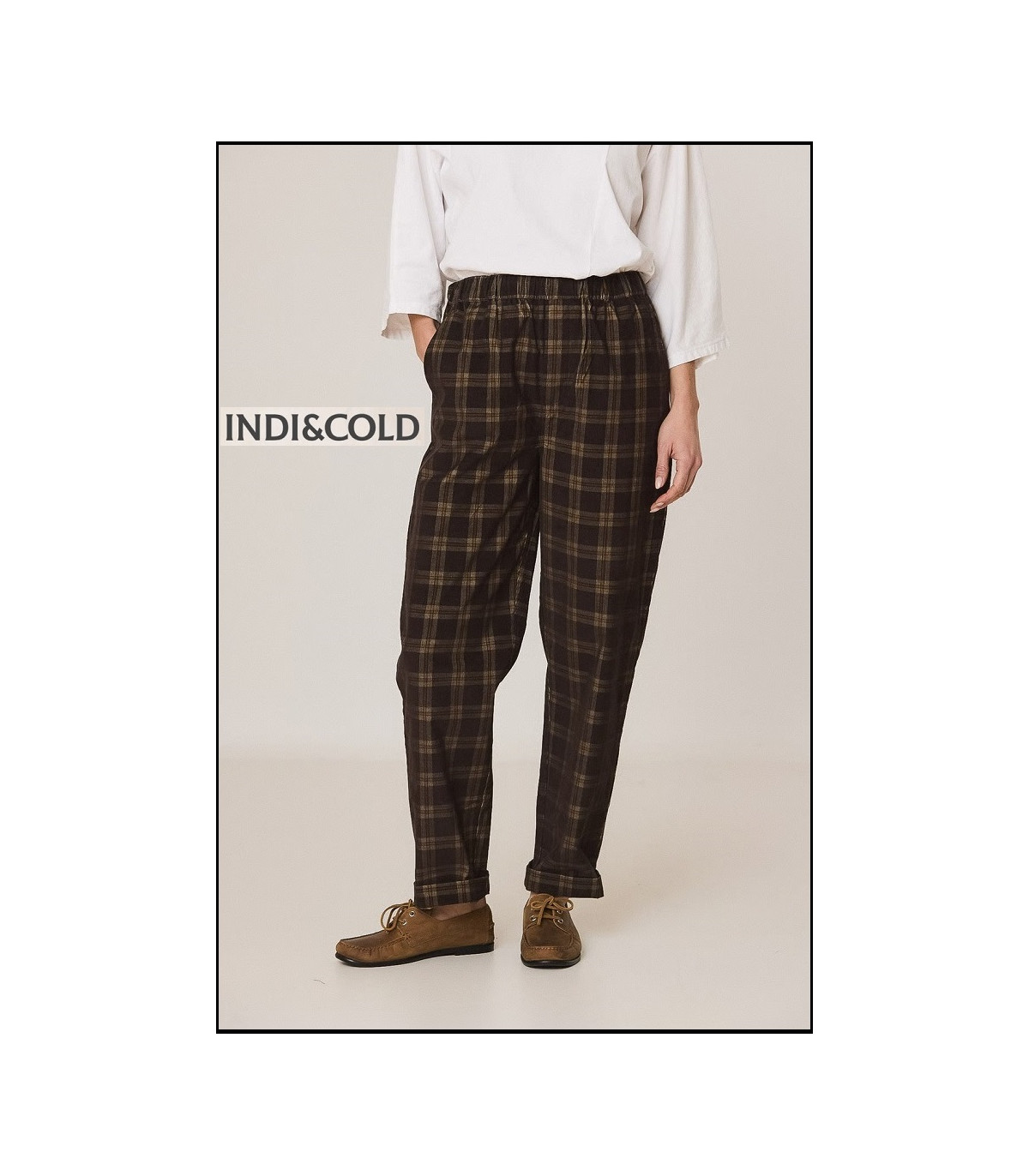 PANTALÓN ENGOMADO MICROPANA CUADROS INDI&COLD