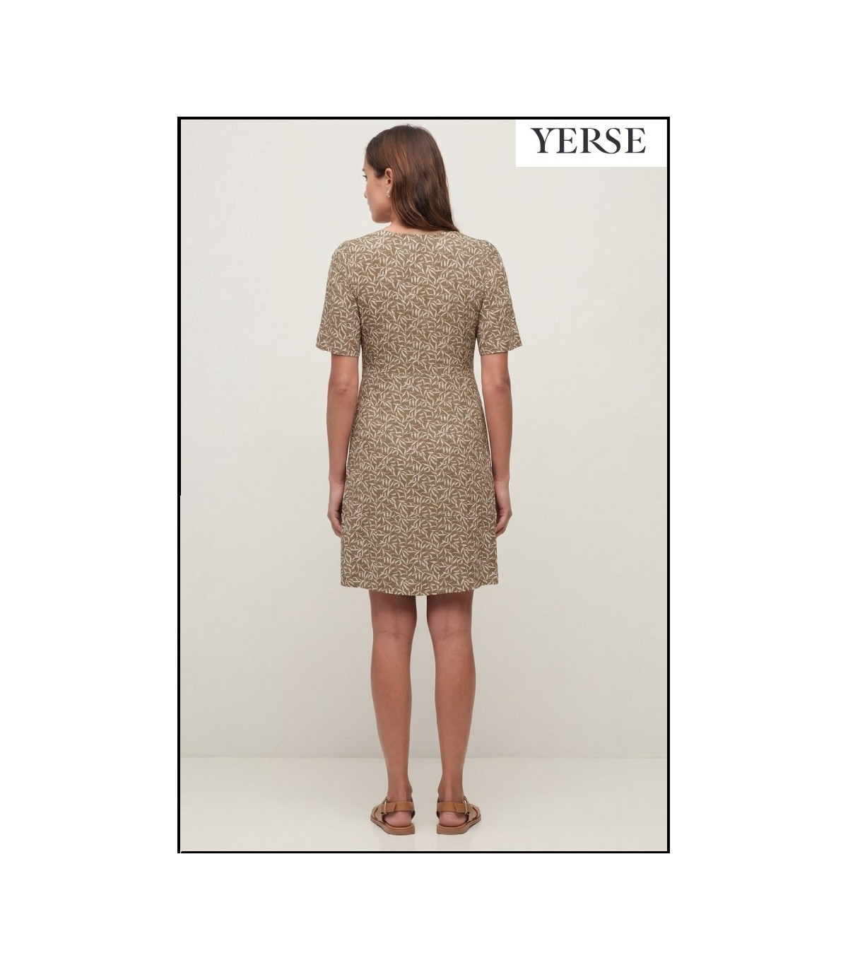 VESTIDO MIDI FLUIDO FLORES YERSE