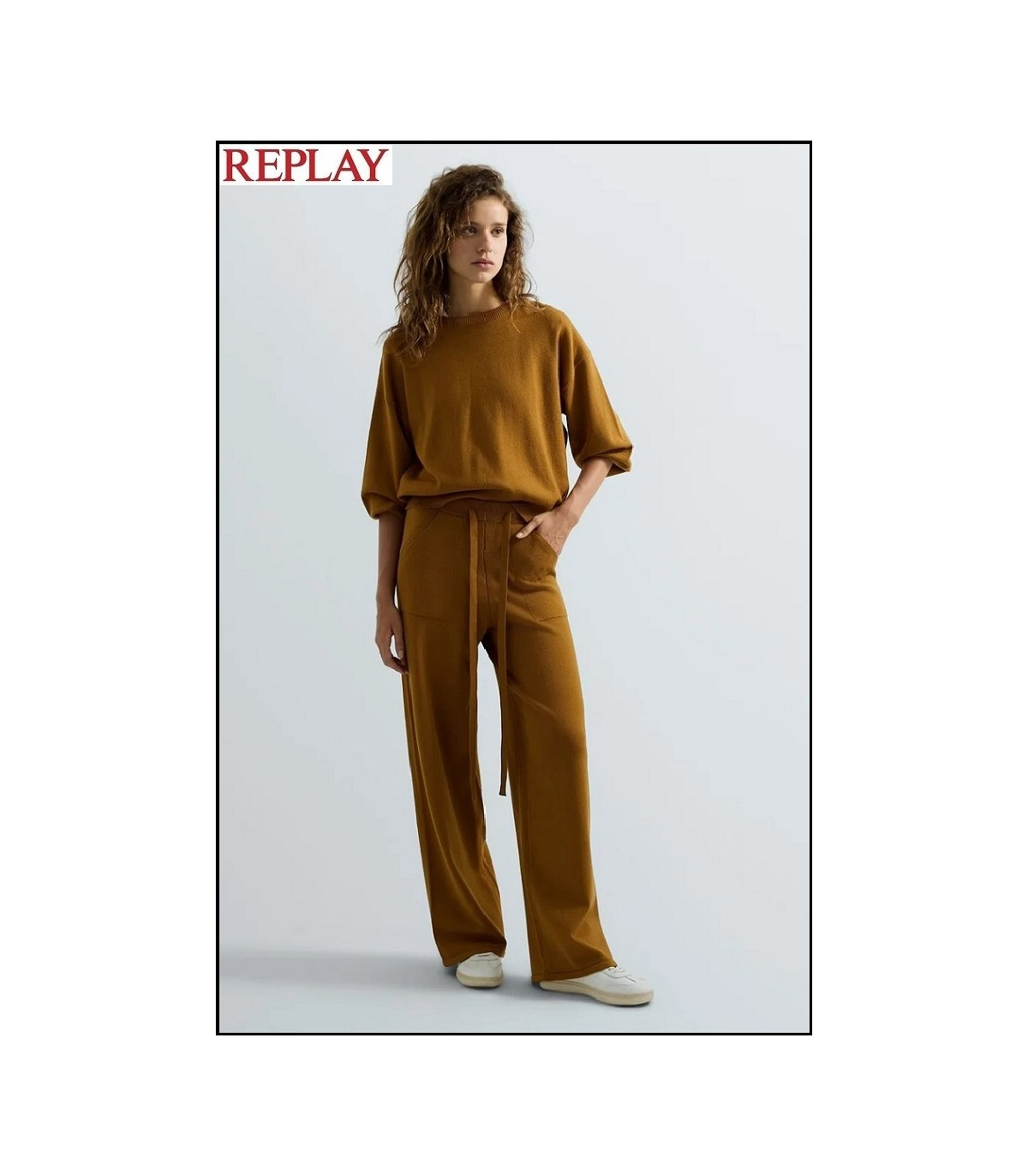 JERSEY HOLGADO GOLDEN BROWN REPLAY