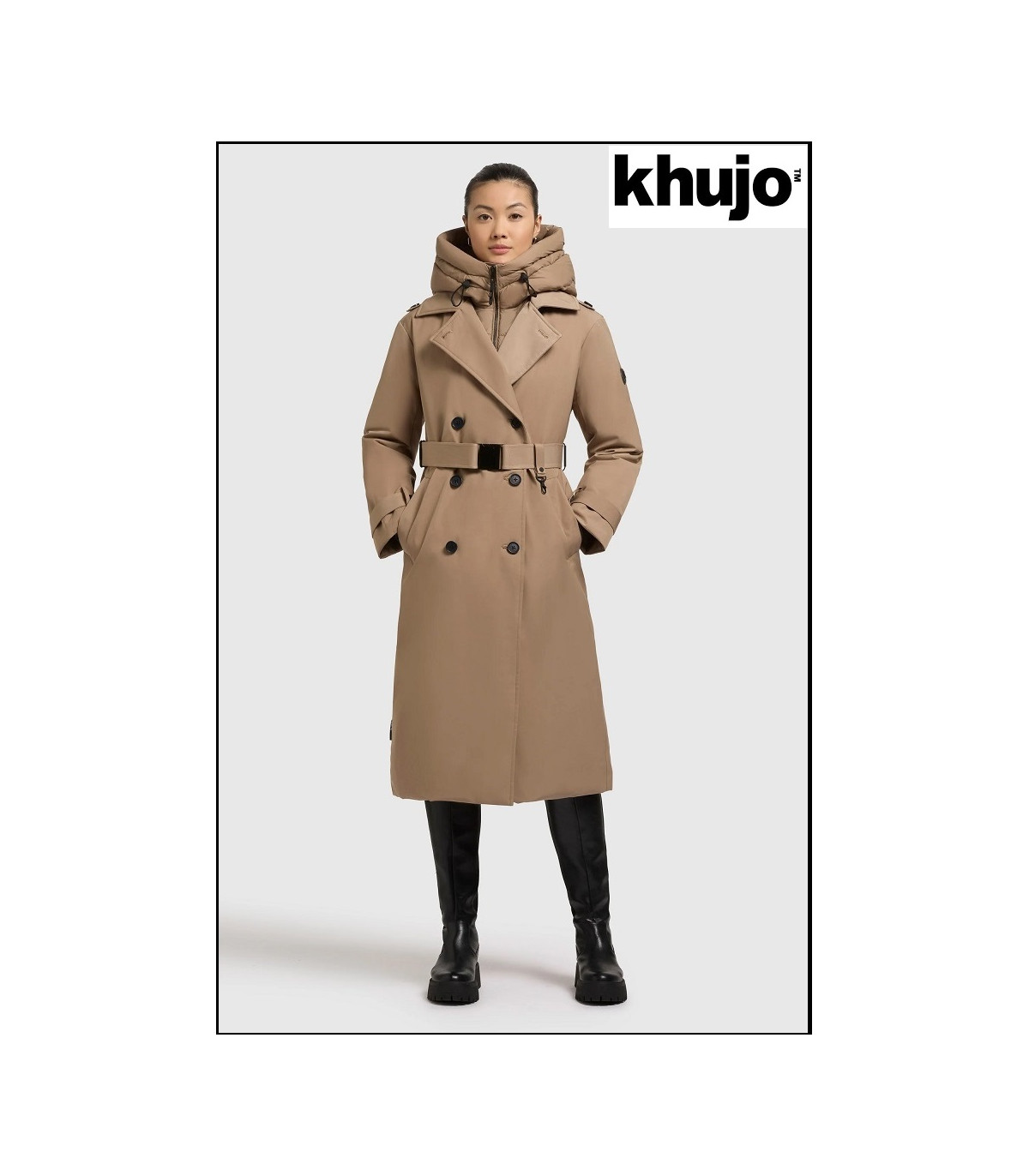 GABARDINA ACOLCHADA BEIGE KHUJO