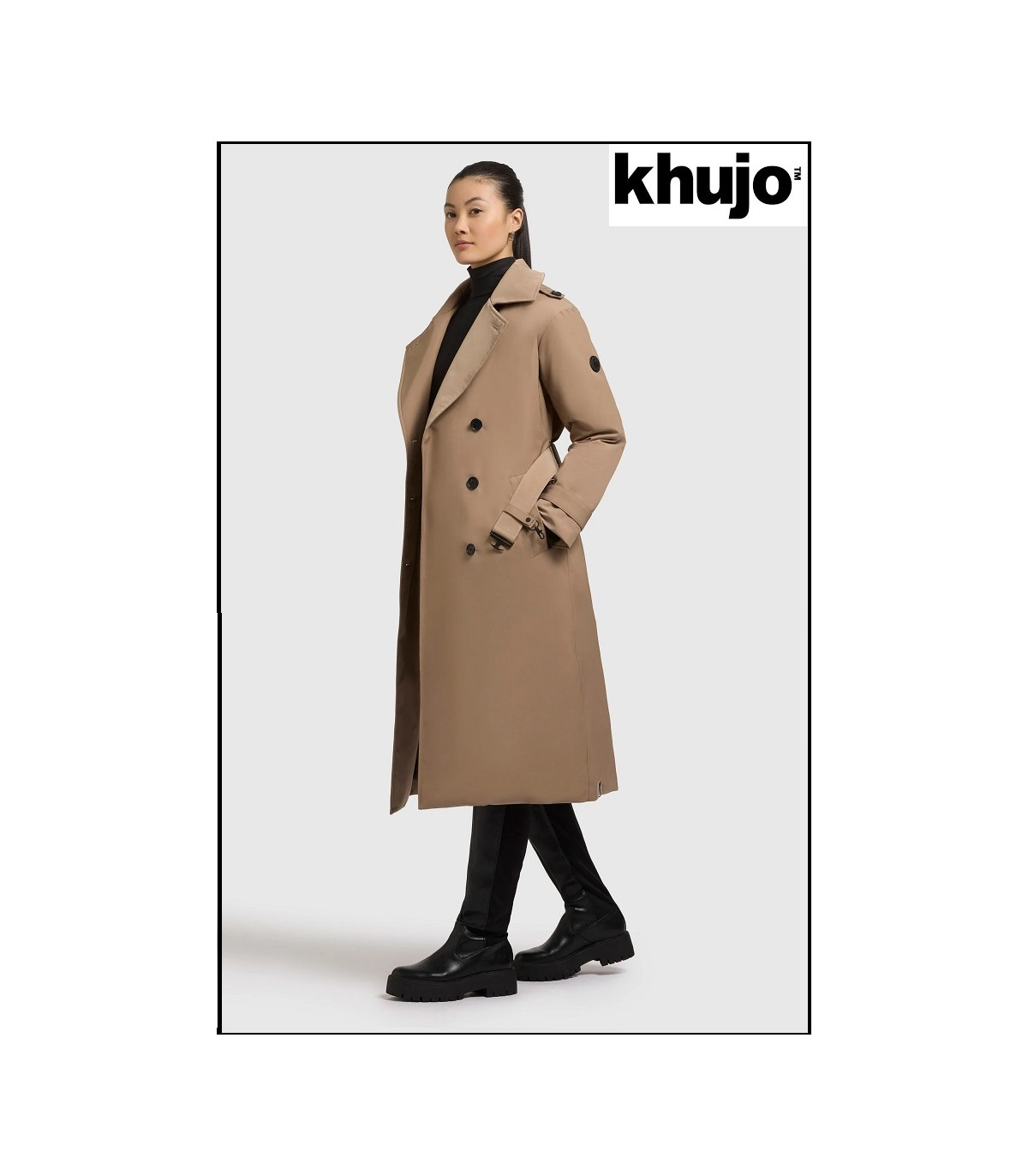 GABARDINA ACOLCHADA BEIGE KHUJO