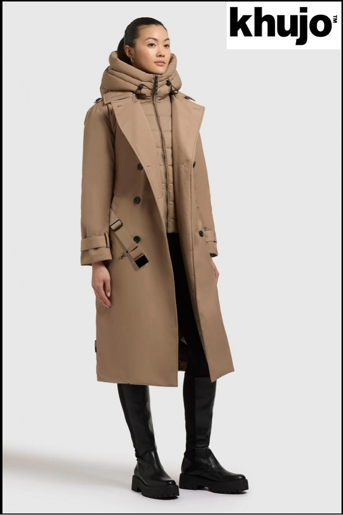 GABARDINA ACOLCHADA BEIGE KHUJO