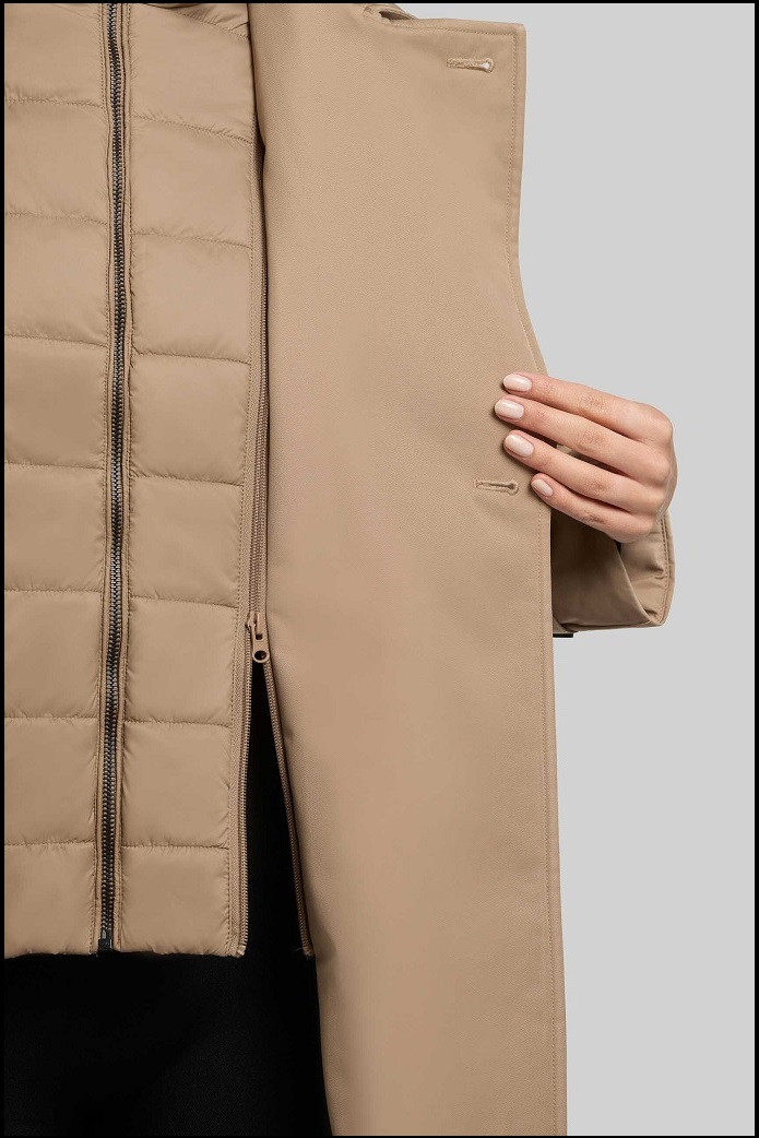 GABARDINA ACOLCHADA BEIGE KHUJO