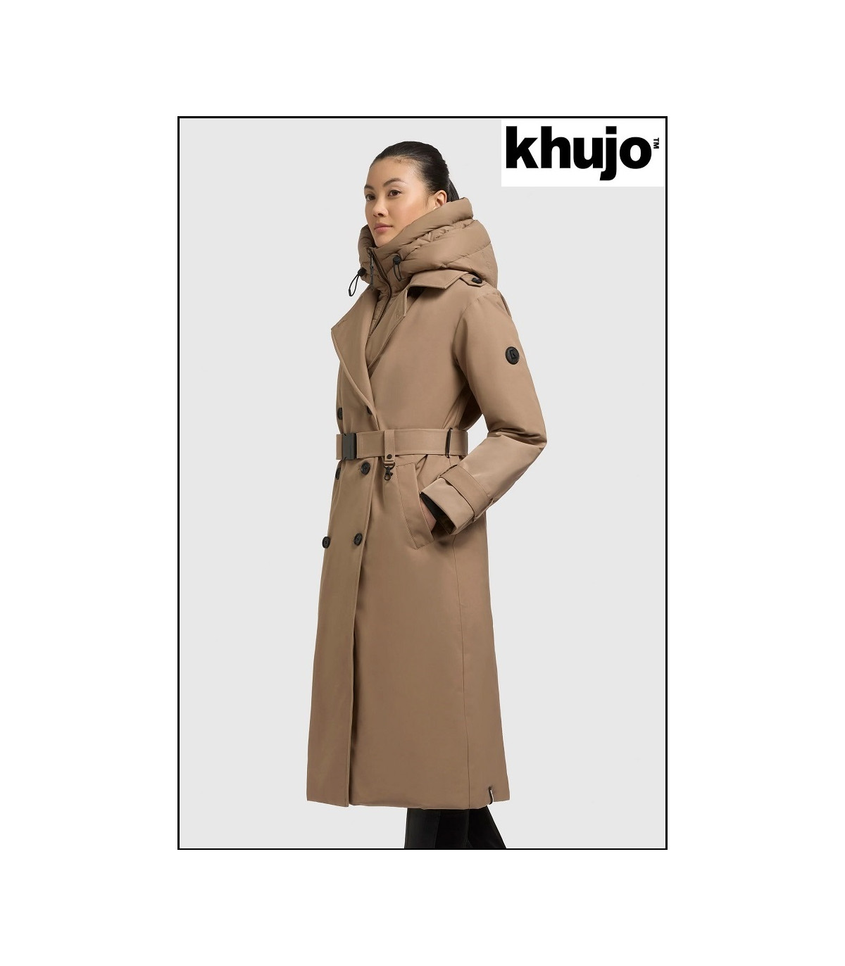 GABARDINA ACOLCHADA BEIGE KHUJO