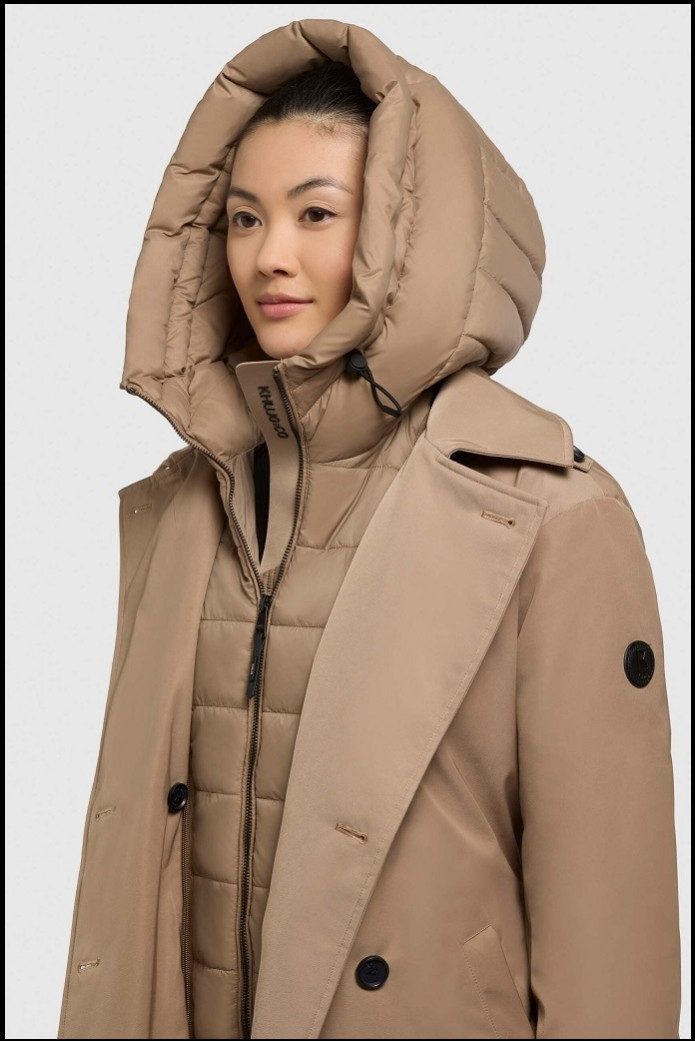 GABARDINA ACOLCHADA BEIGE KHUJO
