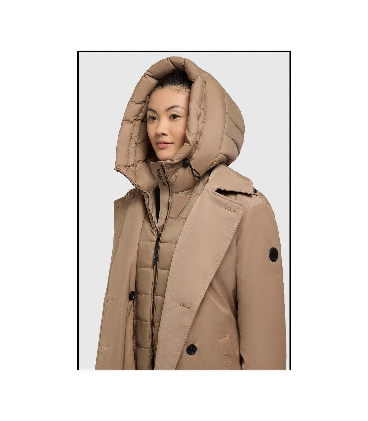 GABARDINA ACOLCHADA BEIGE KHUJO