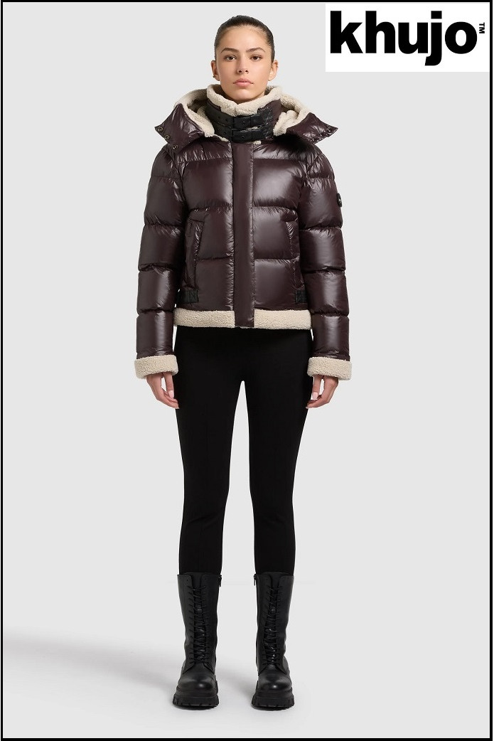 CHAQUETA CORTA CHOCOLATE KHUJO