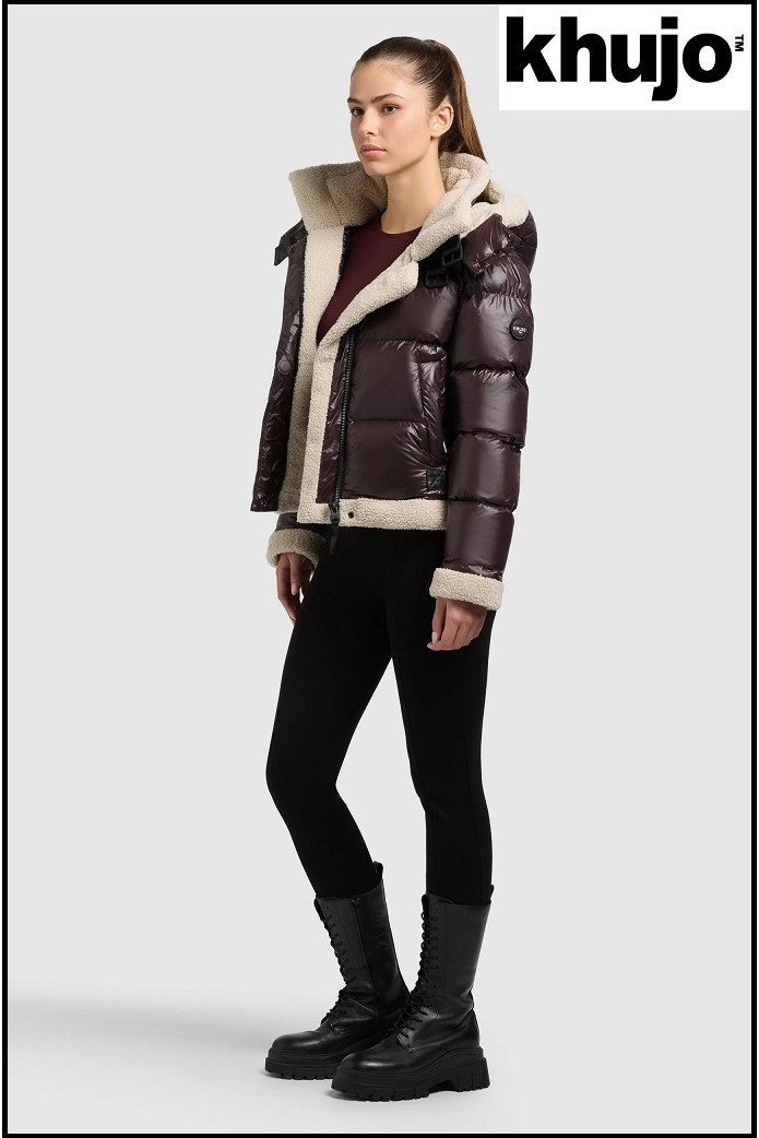 CHAQUETA CORTA CHOCOLATE KHUJO