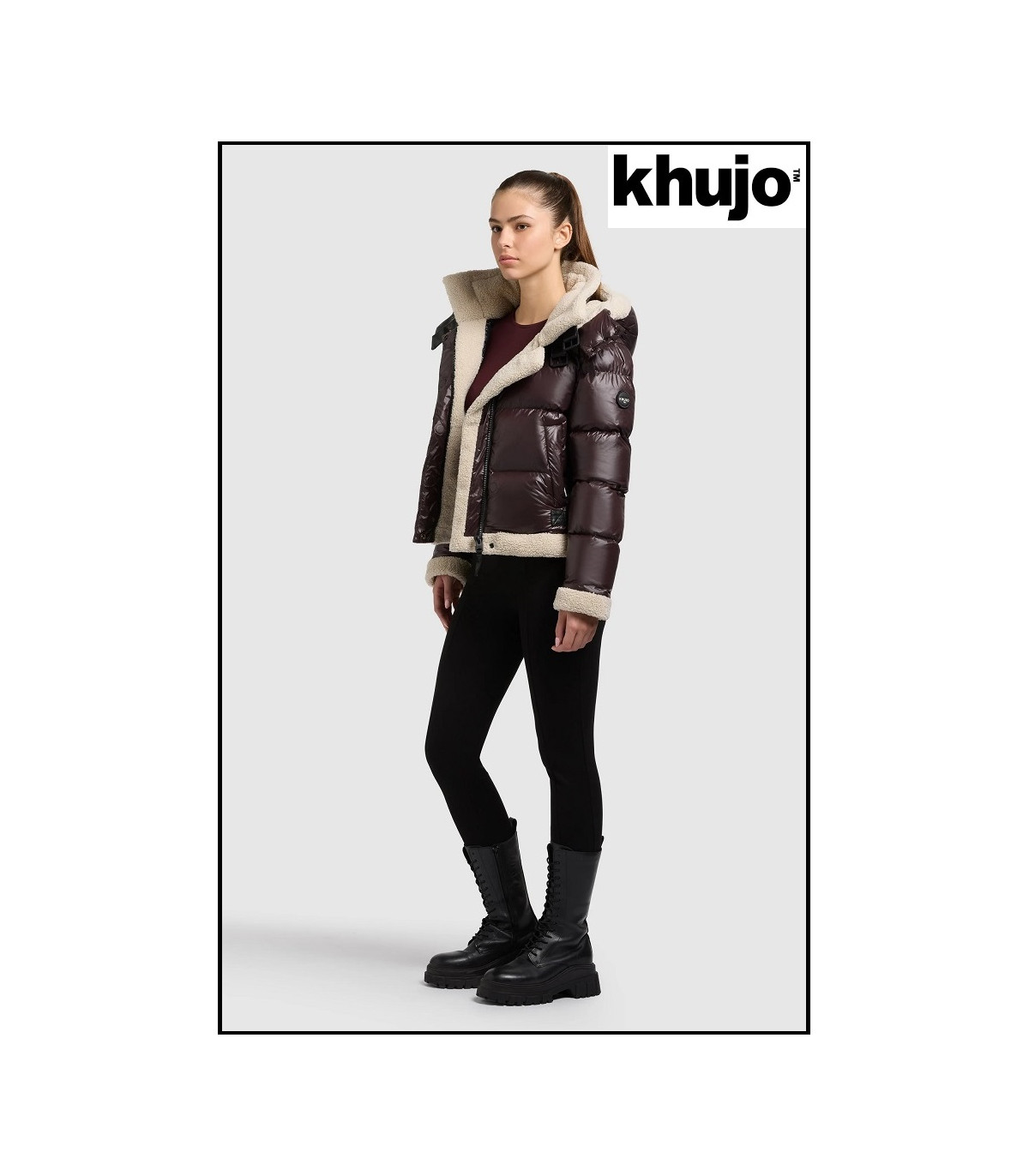 CHAQUETA CORTA CHOCOLATE KHUJO