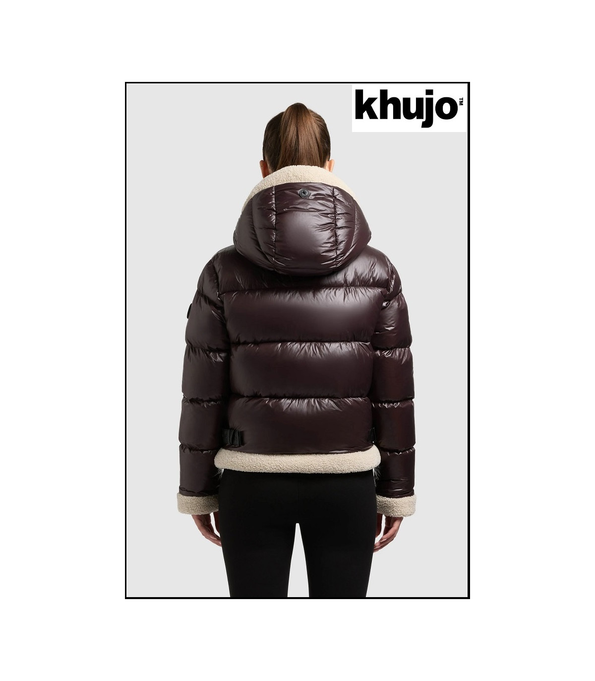 CHAQUETA CORTA ACOLCHADA CHOCOLATE KHUJO
