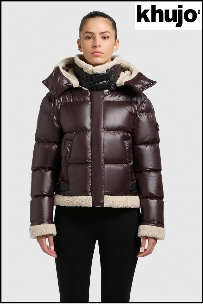 CHAQUETA CORTA CHOCOLATE KHUJO