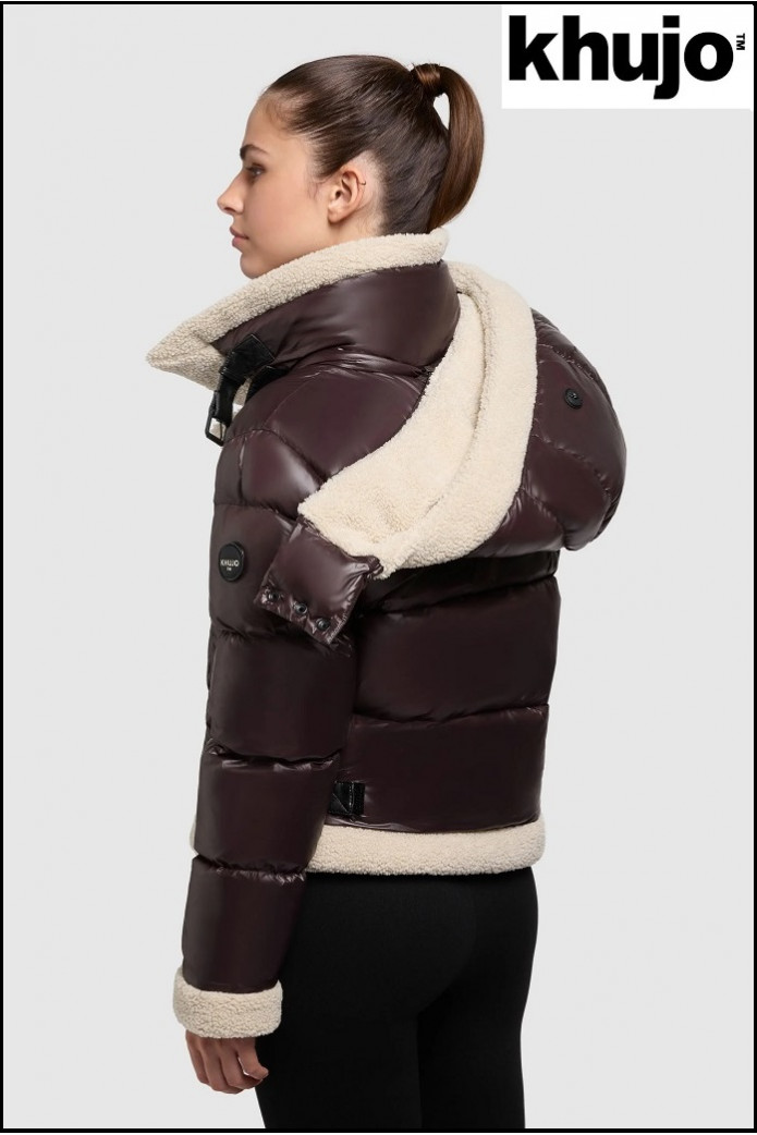 CHAQUETA CORTA CHOCOLATE KHUJO