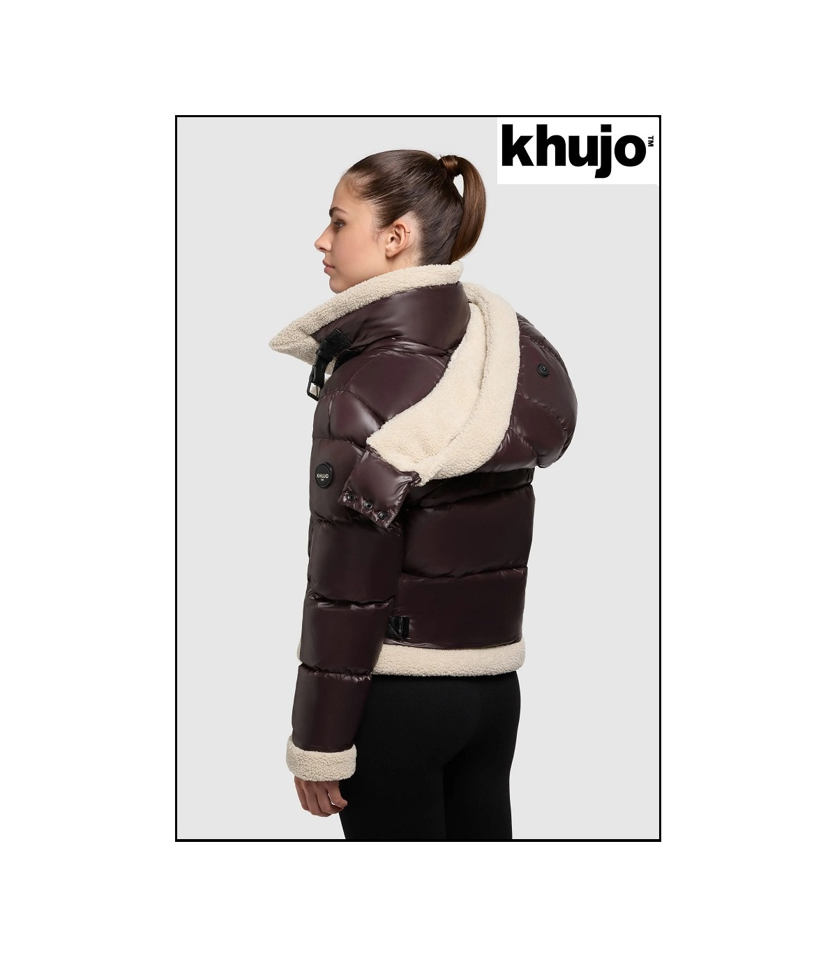 CHAQUETA CORTA CHOCOLATE KHUJO