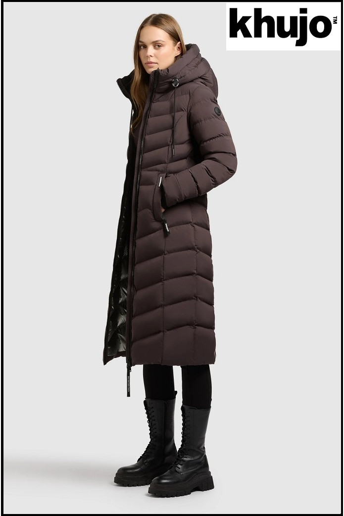 PARKA LARGA CHOCOLATE KHUJO