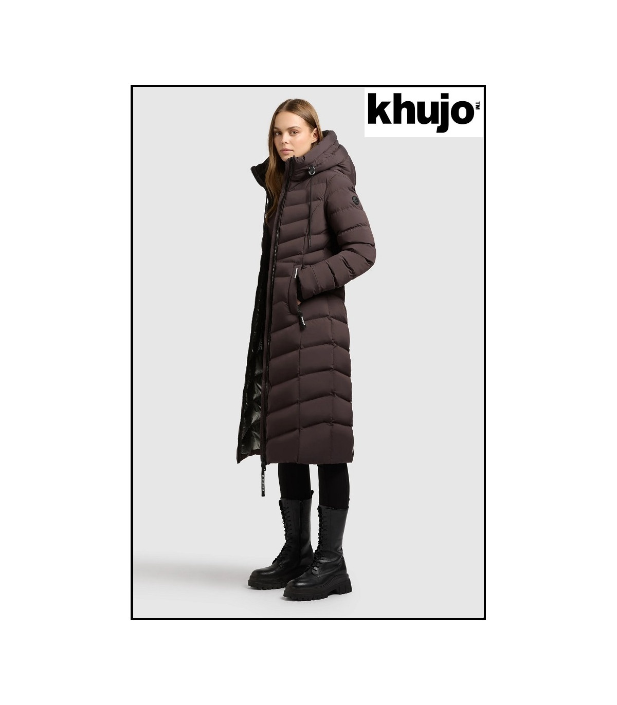 PARKA LARGA CHOCOLATE KHUJO