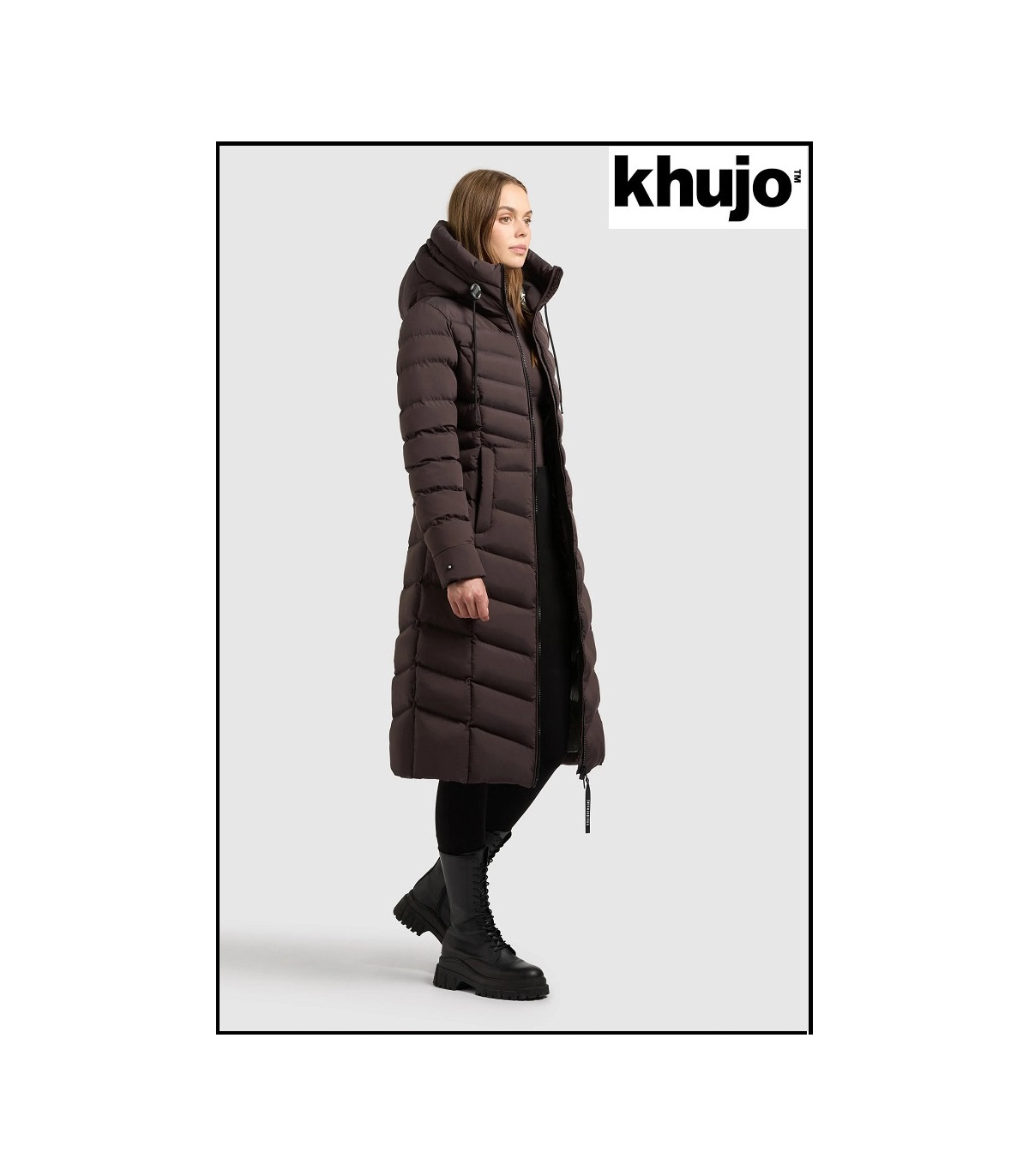 PARKA LARGA CHOCOLATE KHUJO