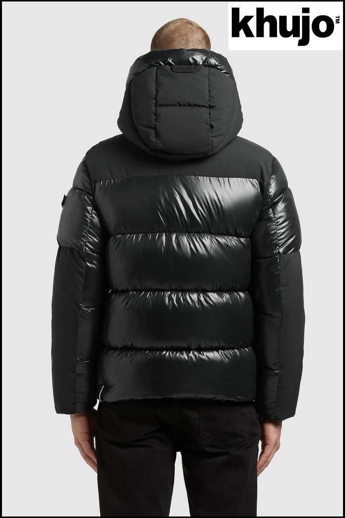 PARKA CORTA ACOLCHADA GRIS OSCURO KHUJO