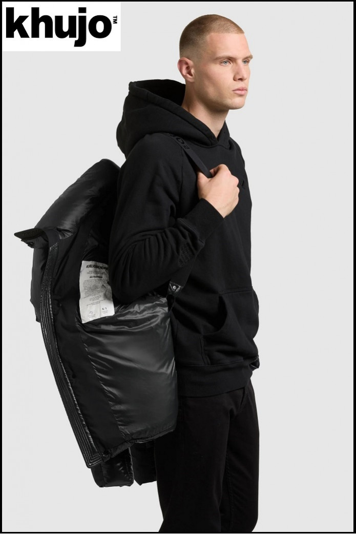 PARKA CORTA ACOLCHADA GRIS OSCURO KHUJO