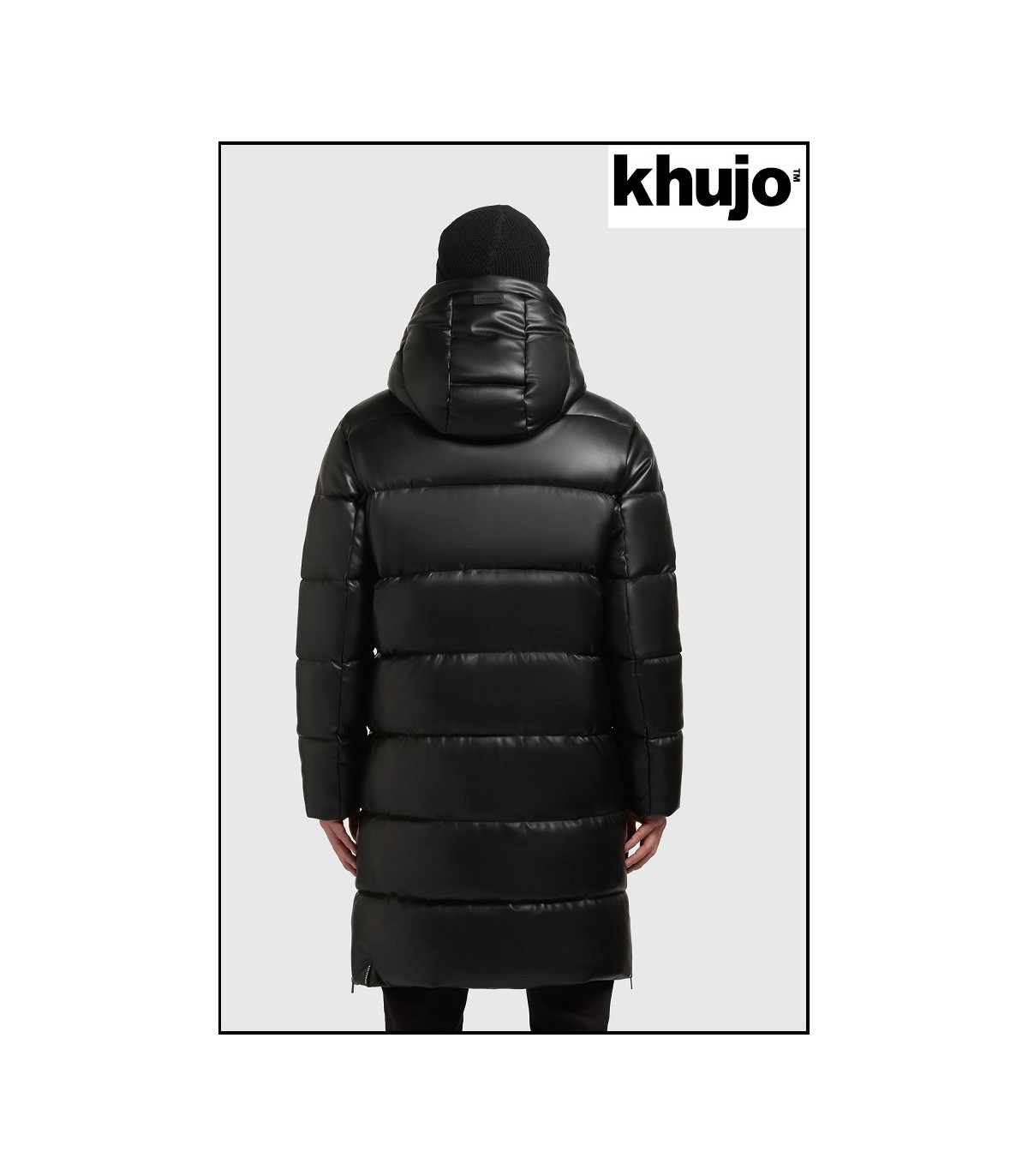 PARKA LARGA ACOLCHADA NEGRA KHUJO