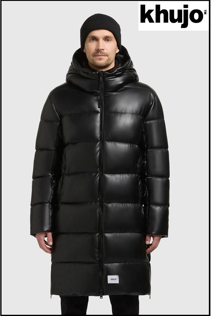 PARKA LARGA ACOLCHADA NEGRA KHUJO