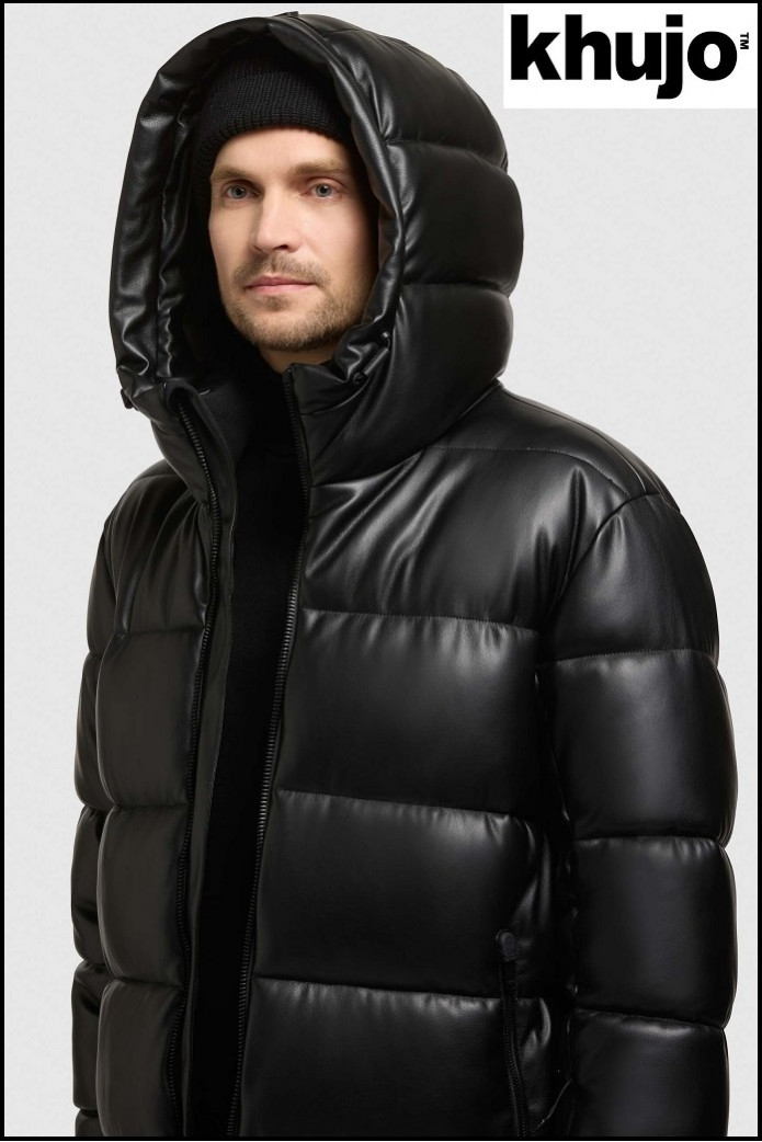 PARKA LARGA ACOLCHADA NEGRA KHUJO