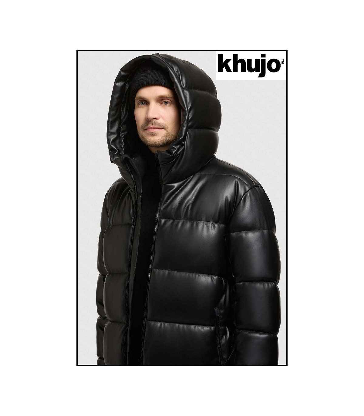 PARKA LARGA ACOLCHADA NEGRA KHUJO