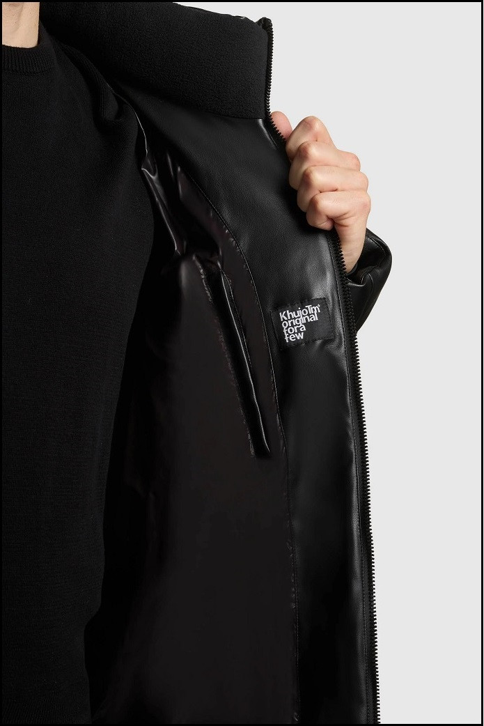 PARKA LARGA ACOLCHADA NEGRA KHUJO