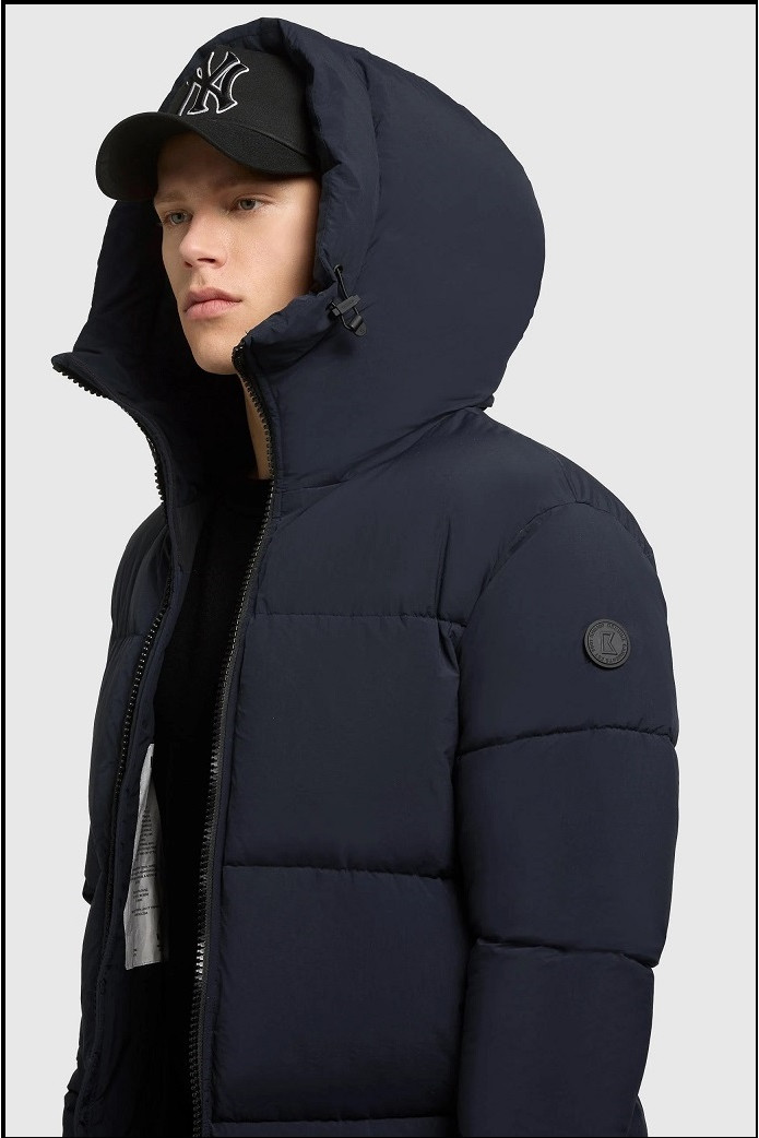 CHAQUETA LARGA GRIS OSCURO KHUJO