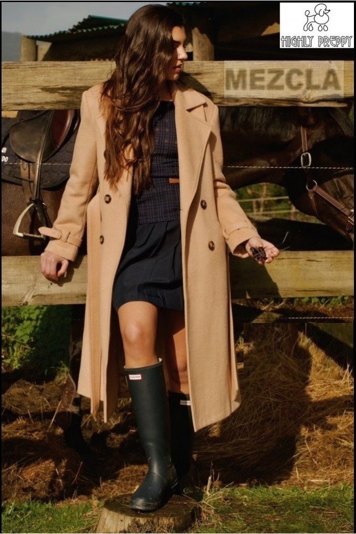 ABRIGO CAMEL HIGHLY PREPPY