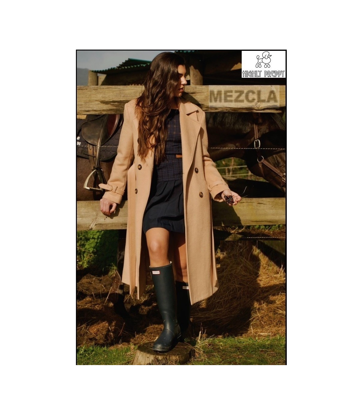 ABRIGO CAMEL HIGHLY PREPPY