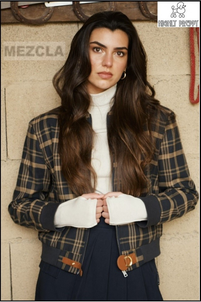 BOMBER DE CUADROS HIGHLY PREPPY